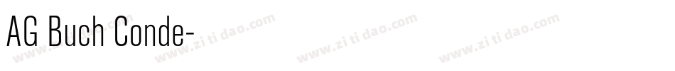 AG Buch Conde字体转换